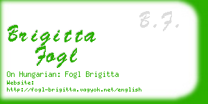 brigitta fogl business card